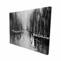 Fondo 16 x 20 in. Greyscale Boats on the Water-Print on Canvas FO2795765